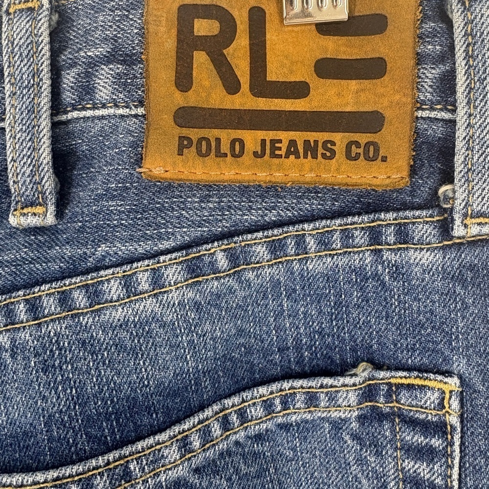 Ralph Lauren Polo Jeans Mens Blue Woodrow Relaxed Fit Cotton Denim-40x32 - Picture 6 of 11